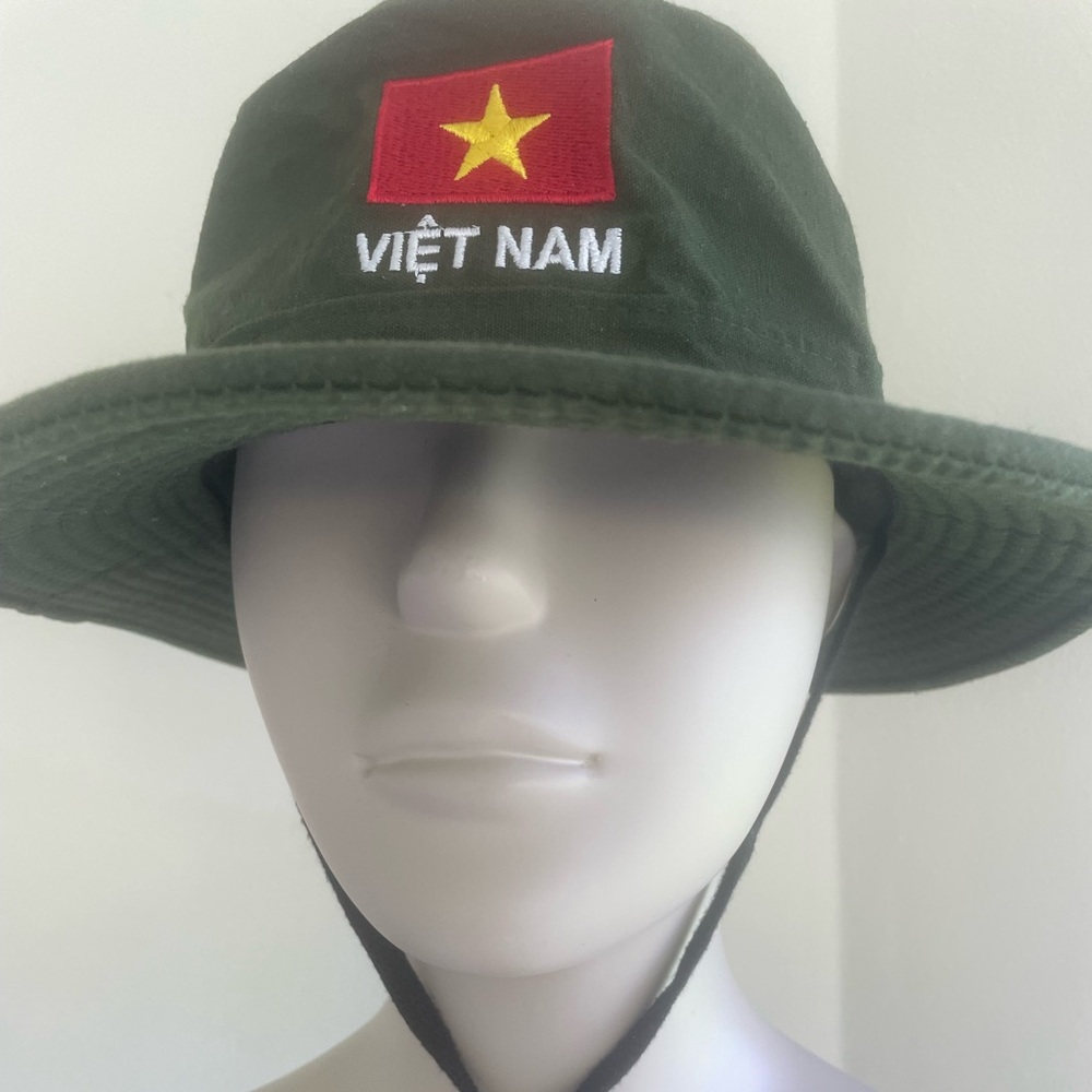 Vietnam Military Boonie Hat with Strap Vintage  OS fits Most